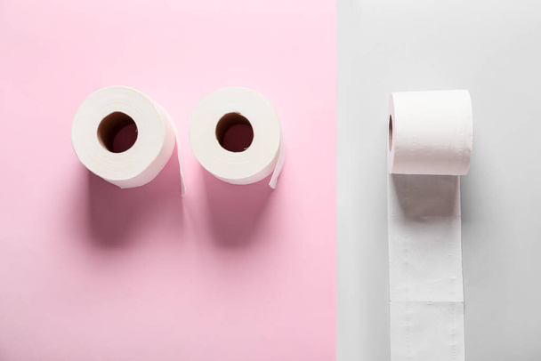Rolls WC-papír színes háttér - Fotó, kép
