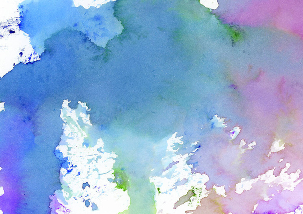 Multicolor Aquarela Manchas estirpe fundo abstrato - Foto, Imagem