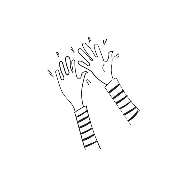Ручне малювання оплесків, рукоплескання огірки зі стилем Дудла - Фото, зображення