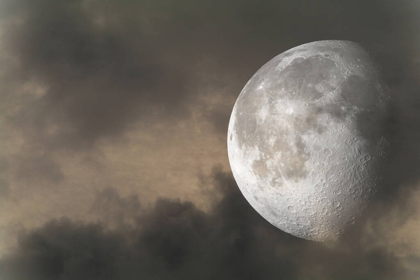 abstrakte Mond-Hintergrund-Ansicht, Planetenkonzept  - Foto, Bild