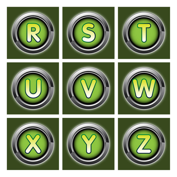 Set alfabetische letters - Vector, afbeelding