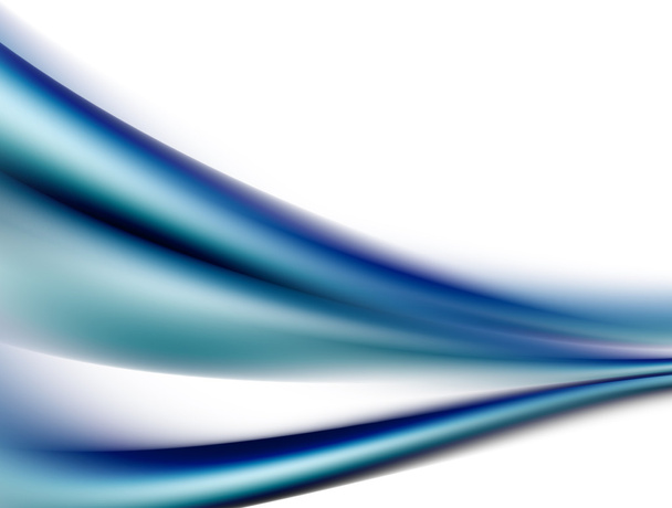 голубые динамические волны на белом фоне. абстрактная иллюстрация
 - Фото, изображение