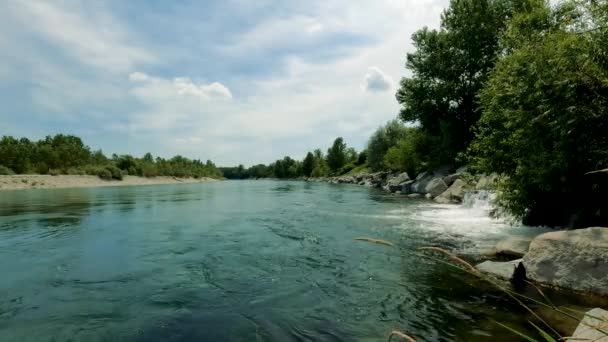 ティチーノ川のパノラマ- 5K - 映像、動画