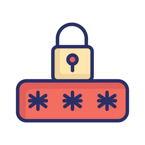 Cyber Security ikon, amely könnyen módosíthatja vagy szerkesztheti - Vektor, kép