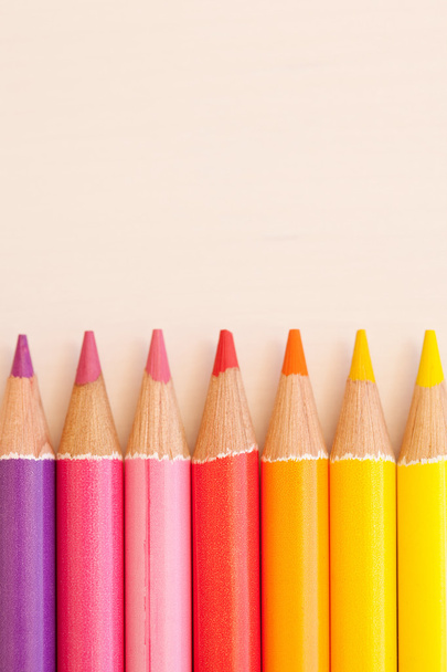 Bunch of colorful school art pencils - Photo, Image