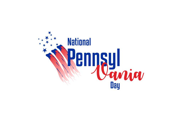 national day. national holiday. holiday background. template for background, card, poster, flyer with text. vector eps 1 0. National Pennsylvania Day - Vector, Image