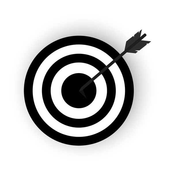 fondo del icono objetivo, decisión, oportunidades - Vector, Imagen