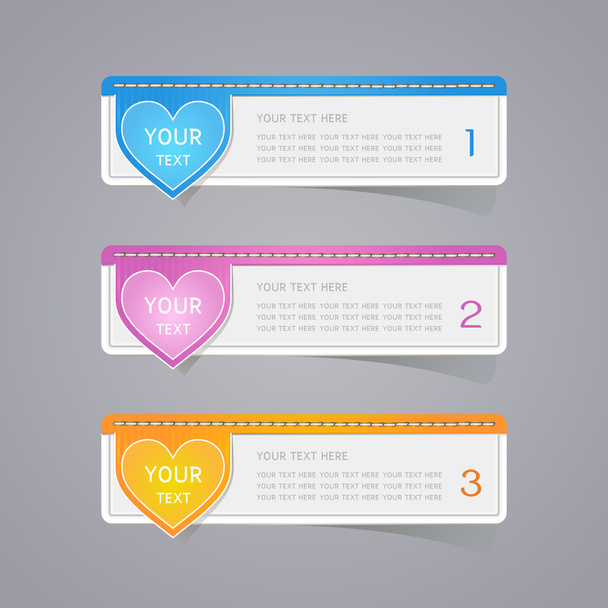 Sticker label paper colorful set - Vettoriali, immagini