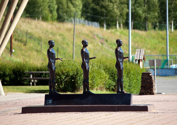 Lillehammer téli olimpia szobor, Norvégia - Fotó, kép