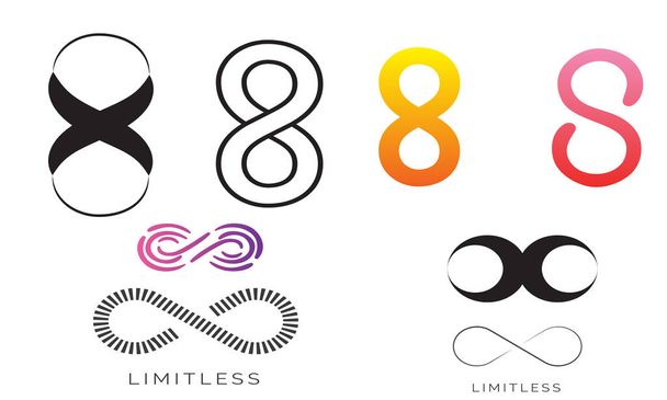  Symboly Infinity love, navždy symbol Infinity sign, počítačově generované fraktální pozadí Sada vektorového nekonečna logo design Abstraktní 3D modré tečky částice digitální pozadí. 3D vykreslování. Smyčka nekonečna Ikona nekonečna. nekonečno  - Vektor, obrázek