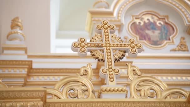 cruz e hipo en la iglesia - Imágenes, Vídeo