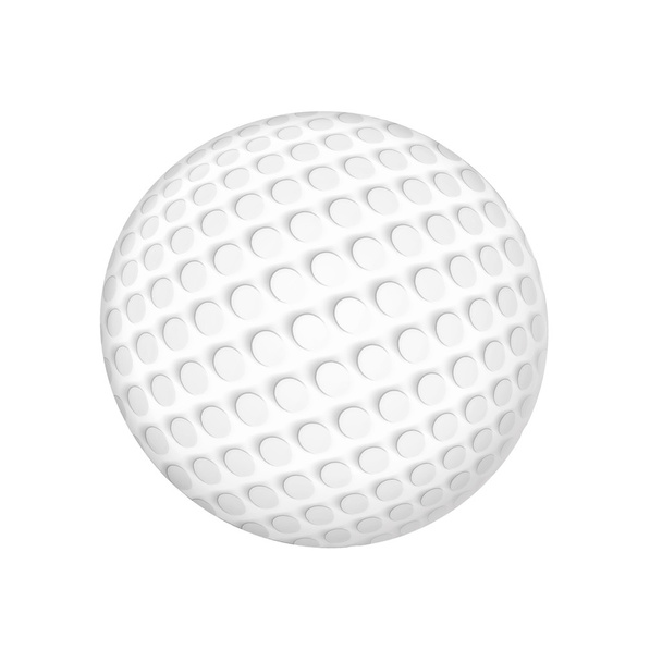 Golf topu, beyaz arka plan üzerinde izole vektör çizim - Vektör, Görsel