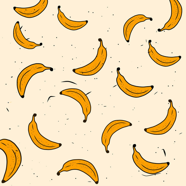 Банановая векторная иллюстрация - Вектор,изображение