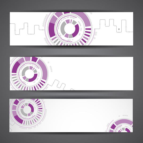Set of abstract vector banners - Wektor, obraz