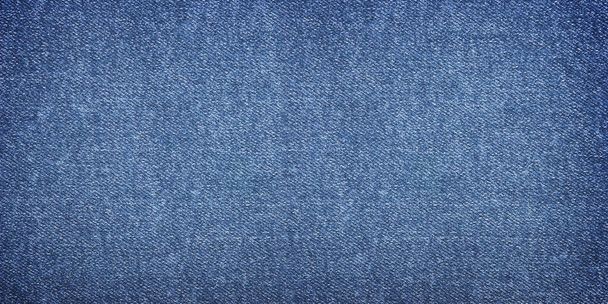 Texture of blue jeans as background, closeup - Photo, Image
