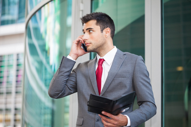 Businessman talking on the phone - Фото, изображение