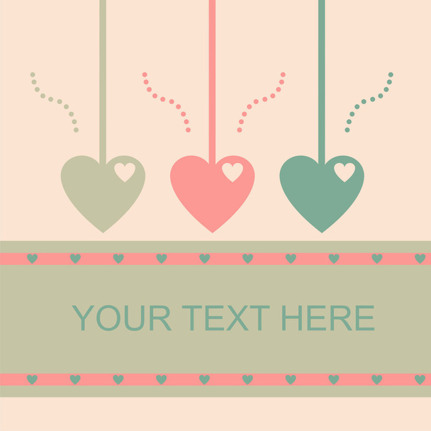 St. valentine's day card - Vector, Image