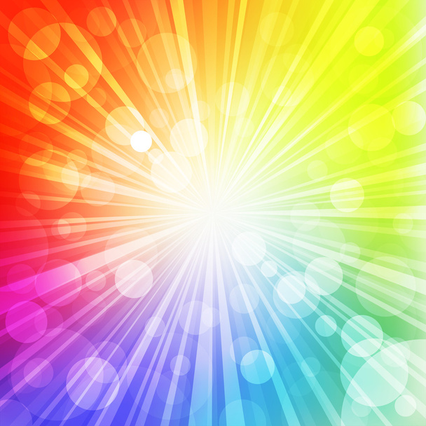 Rainbow sun - Vektor, obrázek