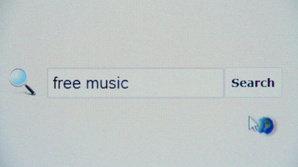 kostenlose Musik - Browser-Suchanfrage - Filmmaterial, Video