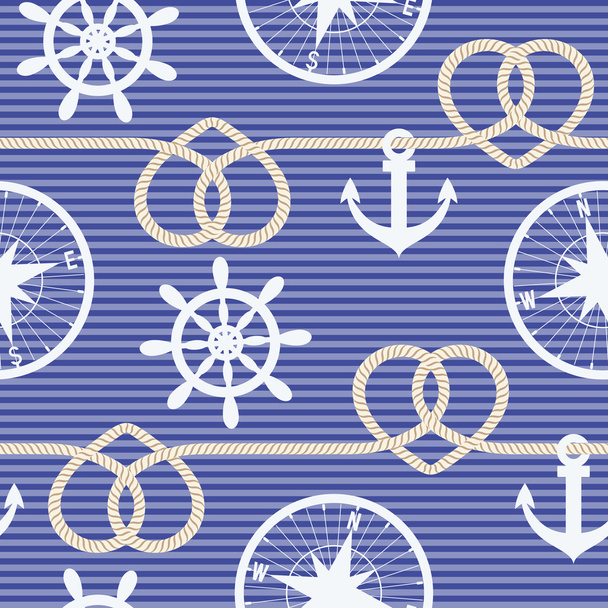 Морські безшовні візерунком
 - Вектор, зображення