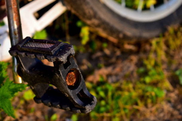 pedal of an old child's bike - Photo, Image