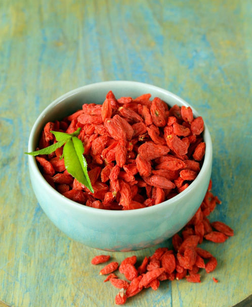 Bagas de goji vermelhas secas para uma dieta saudável
 - Foto, Imagem