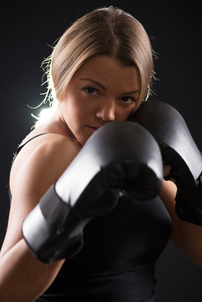 boksz nő - Fotó, kép