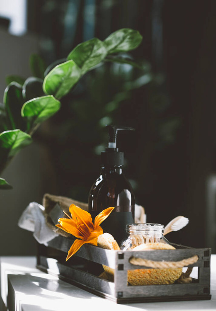 Zero waste beauty body care and house cleaning items - Photo, Image