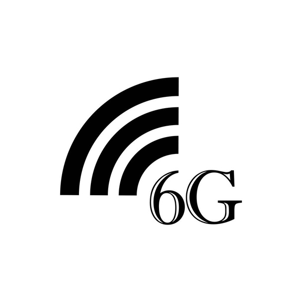 6g Internet-Symbol. Symbol für Mobiltelefon oder Smartphone - Vektor, Bild