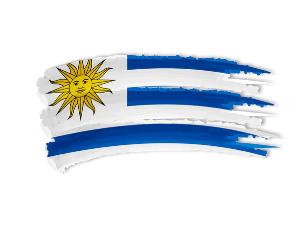 Uruguay zászló rajz - Fotó, kép