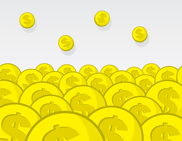Coins Pile - Vector, Image