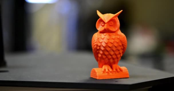 3D modell nyomtatott modell 3D nyomtatón forró olvadt műanyagból - Felvétel, videó