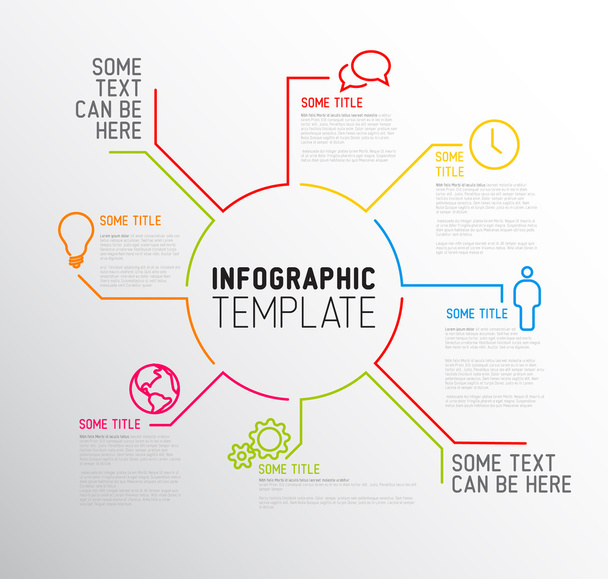Infographic report template - Vector, Image