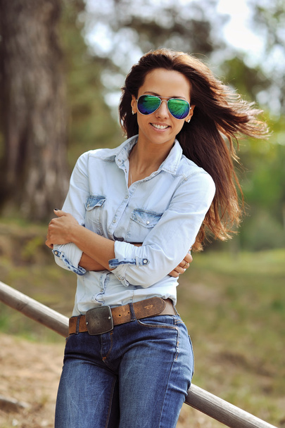 Portrait of young smiling beautiful woman - Photo, Image