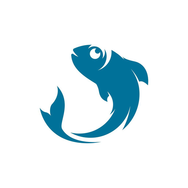 Modèle de logo poisson. Modèle de conception de symbole vectoriel créatif - Vecteur, image