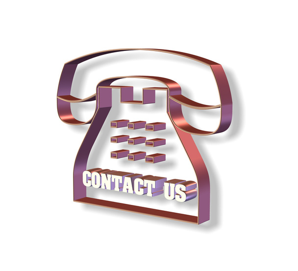 Contact us sign - Photo, Image
