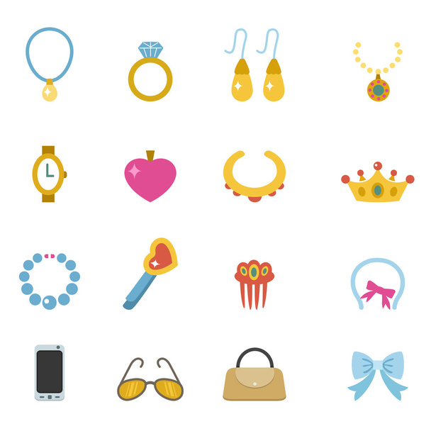 Accessory icons vector eps10 - Vector, Image