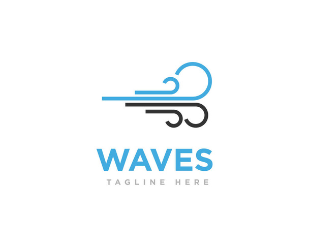 Abstract Wave Logo Design Vector - Vector, Image