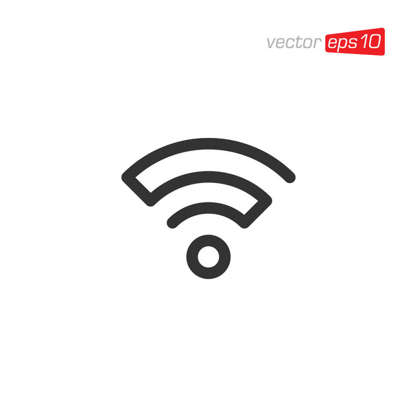 Wifi Signal Icon Design Vector - Vector, afbeelding