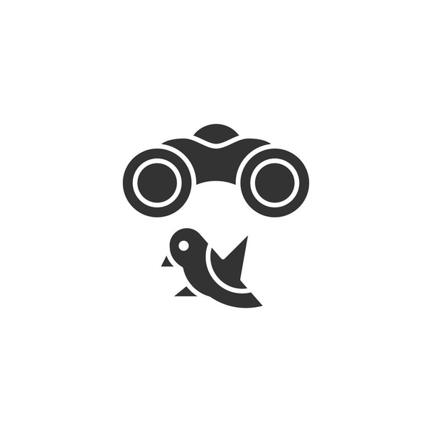 Icona birdwatching isolata su sfondo bianco. Simbolo binoculare moderno, semplice, vettore, icona per la progettazione di siti web, app mobile, ui. Illustrazione vettoriale - Vettoriali, immagini