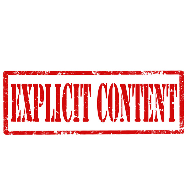 Explicit Content-stamp - Vector, Image