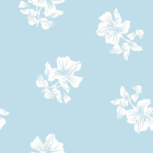 Pastel Floral seamless pattern background for fashion textiles, graphics, backgrounds and crafts - Wektor, obraz