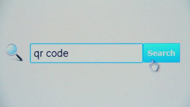 QR kód - prohlížeč vyhledávací dotaz - Záběry, video