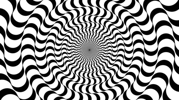 Blanc et noir fond optique Illusion - Vecteur, image