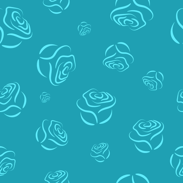 Seamless pattern with roses  - ベクター画像
