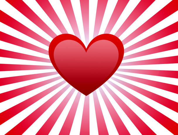 Cartolina cardiaca con linee rosse su sfondo bianco
 - Foto, immagini