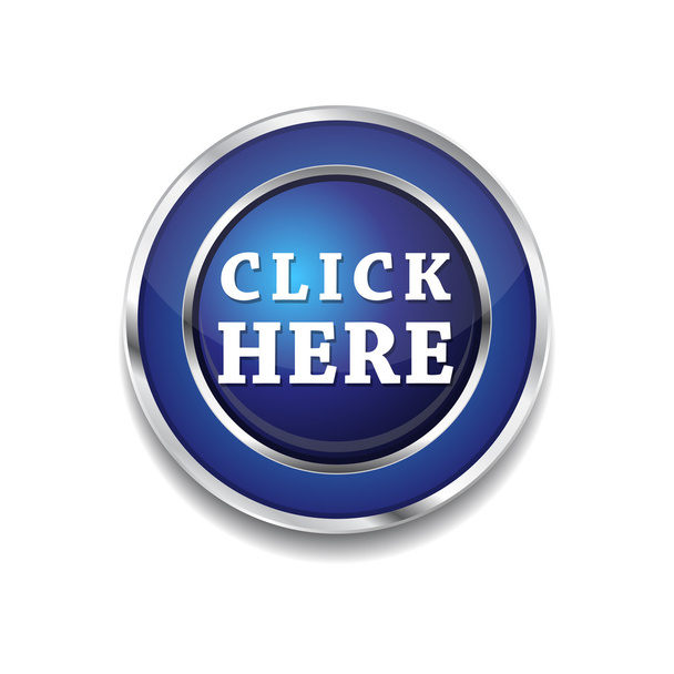 Click Here Vector Icon Button - Vetor, Imagem