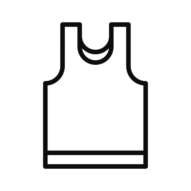 Tank top vector flat style illustration icon isolated on white background - Vector, Image