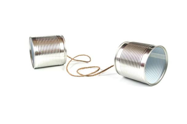 Communication concept: tin can phone - Photo, Image