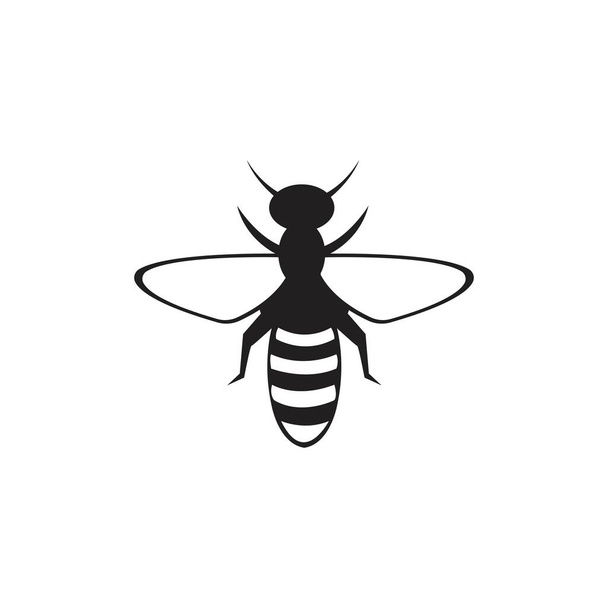Abbildung Biene Logo Vektor Symbol - Vektor, Bild